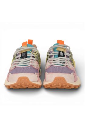 Sneaker donna Flower Mountain in camoscio e tessuto multicolore. FLOWER MOUNTAIN | YAMANO3W-3M77